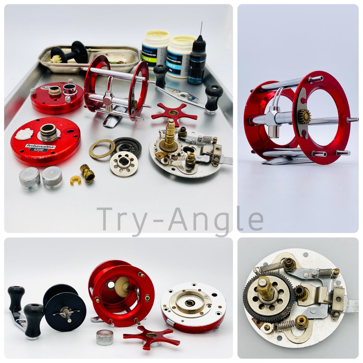 Abu Ambassadeur 6500 Red ステッカー 790201