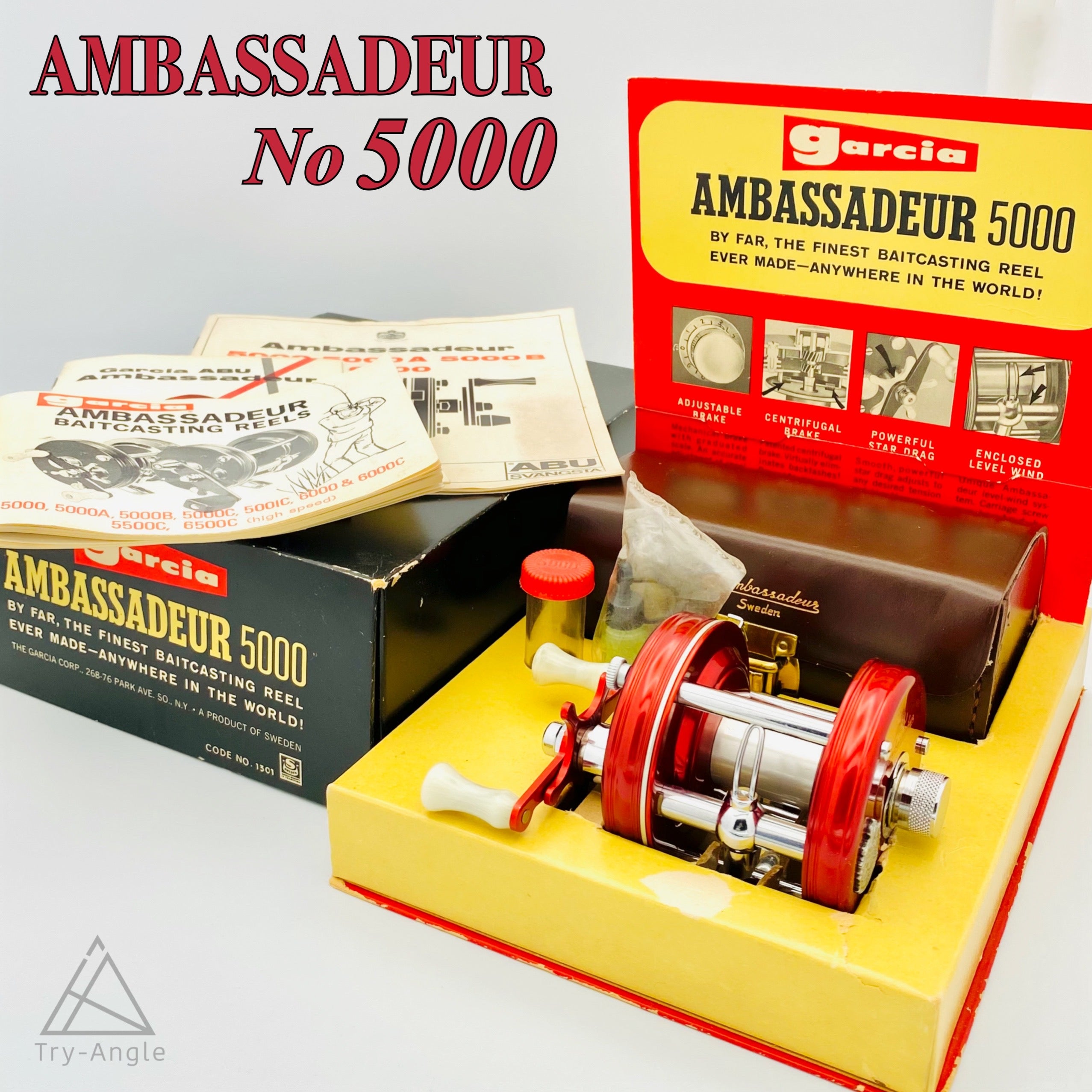 ABU アンバサダー 5000 ビッグA 60年代 - リール