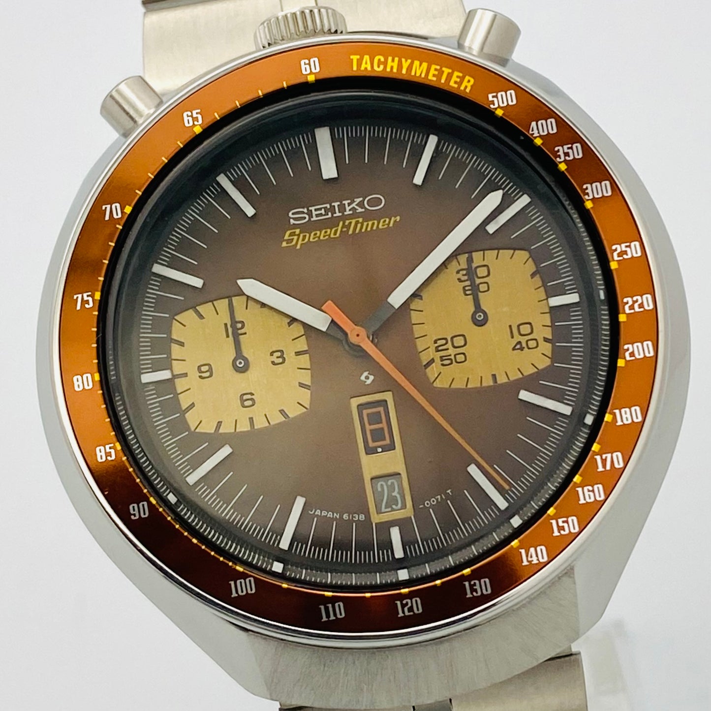 SEIKO 5Sports Speed-Timer 6138-0040 茶馬 英/日