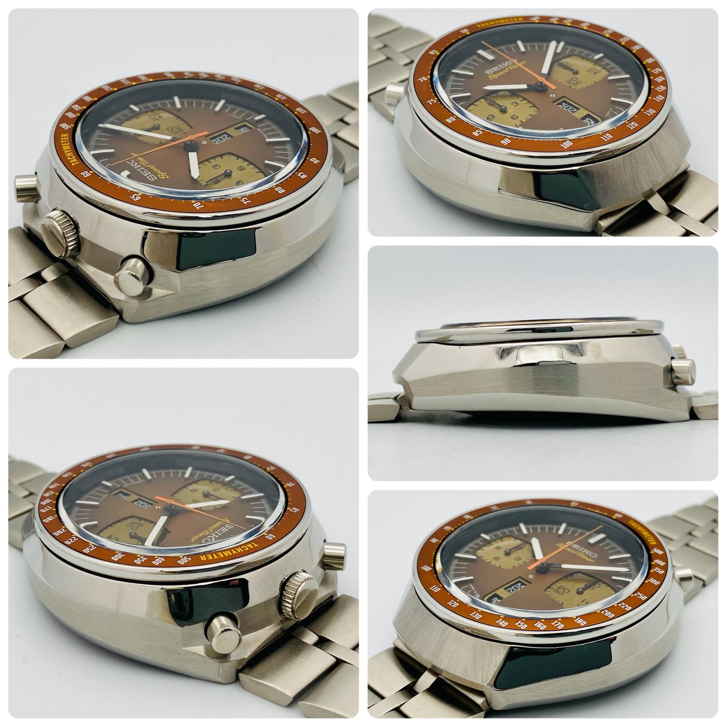 SEIKO 5Sports Speed-Timer 6138-0040 茶馬 英/日