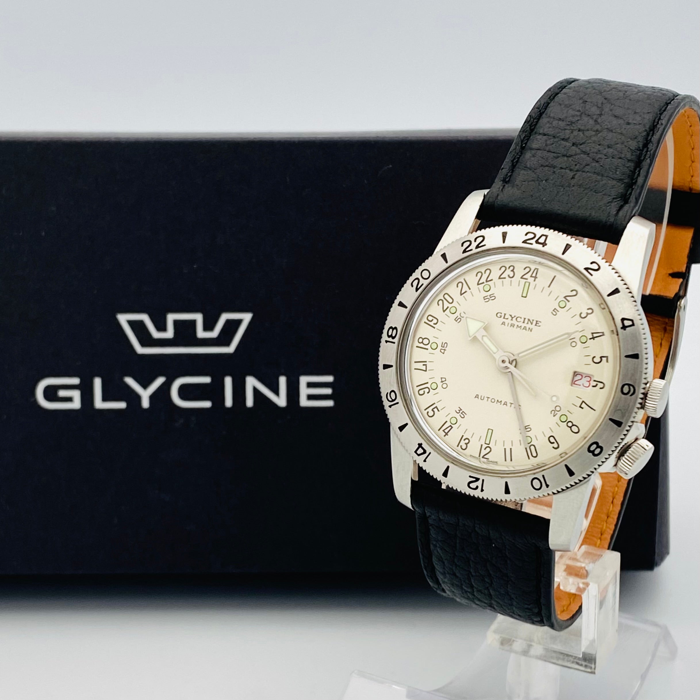 腕時計 GLYCINE GMT AIRMAN グリシン エアマン 自動巻き - 腕時計 ...