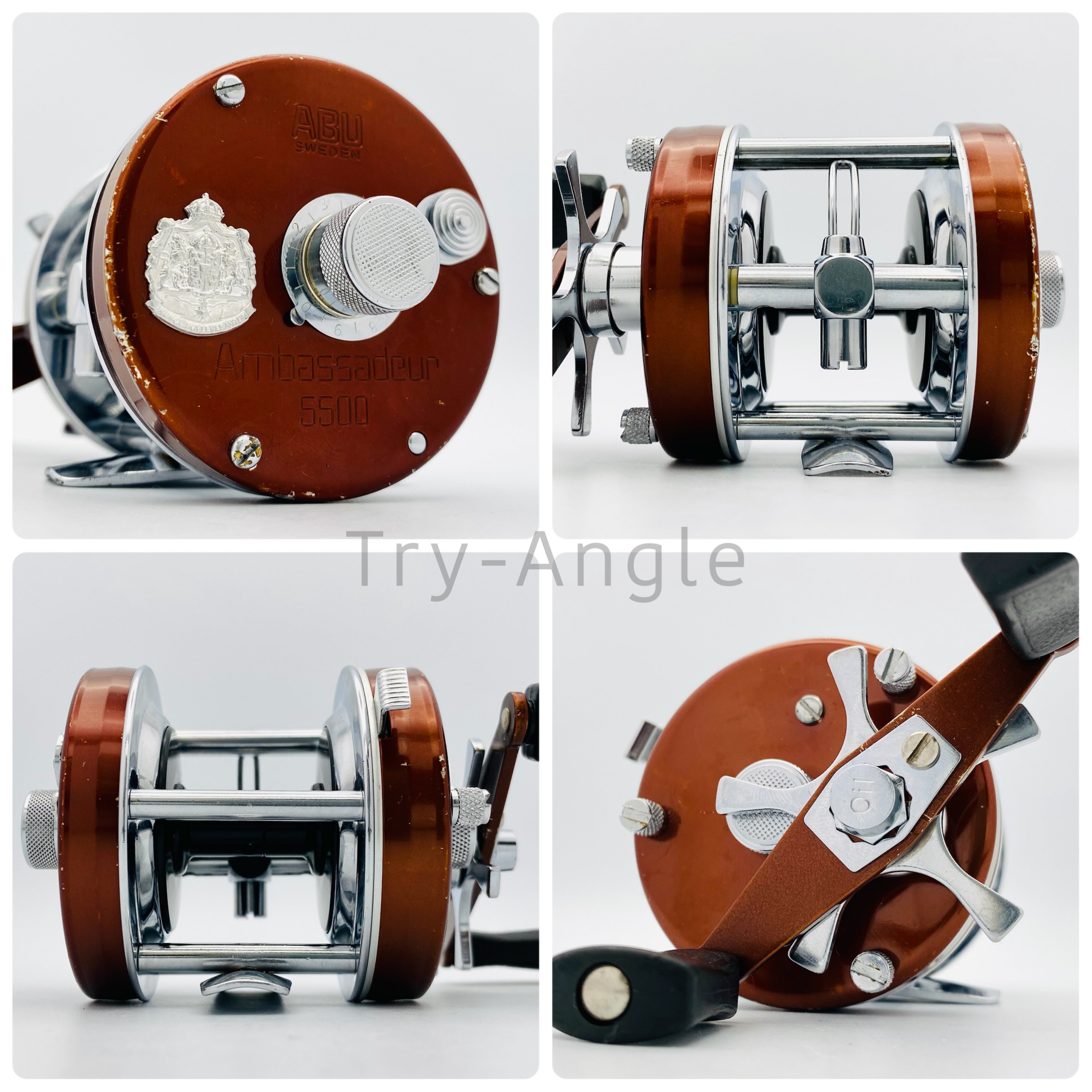 Try-Angle トライアングル｜Abu Ambassadeur 5500 brown Clicker 760401