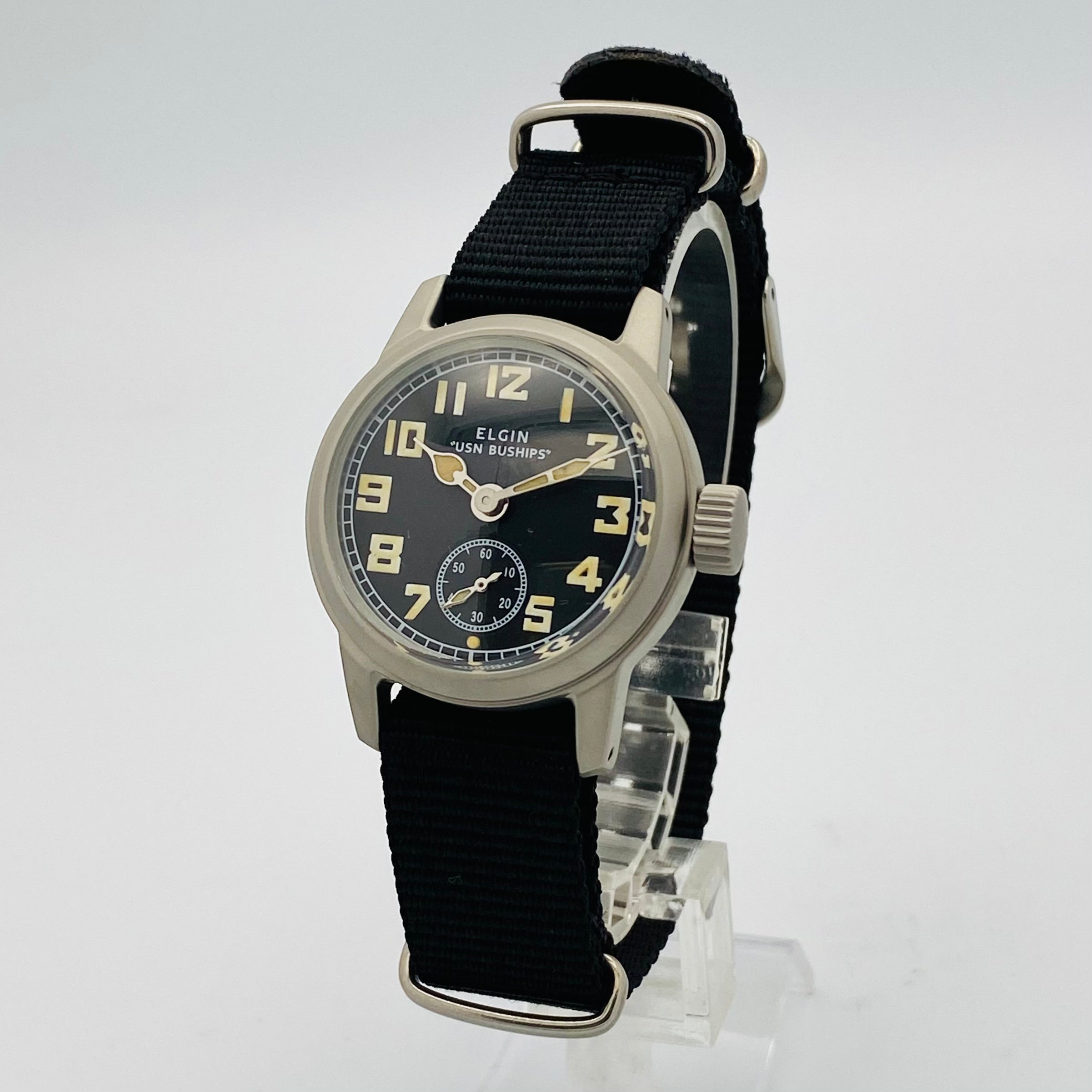 OH済 ELGIN A-11 USN BUSHIPS 腕時計 手巻き - 腕時計(アナログ)