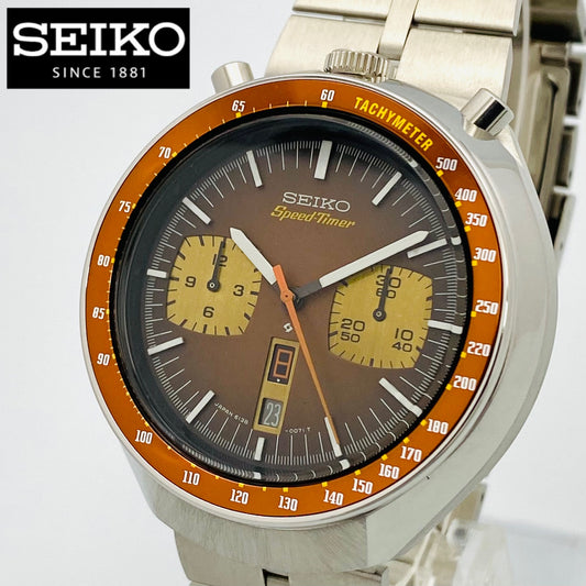 SEIKO 5Sports Speed-Timer 6138-0040 茶馬 英/日