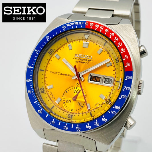 SEIKO 5Sports Speed-Timer 6139-6002 イエロー