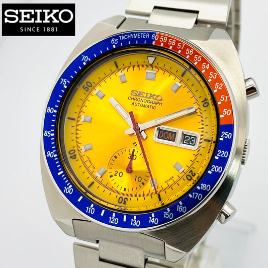 SEIKO 5Sports Speed-Timer 6139-6002 イエロー 英/ス