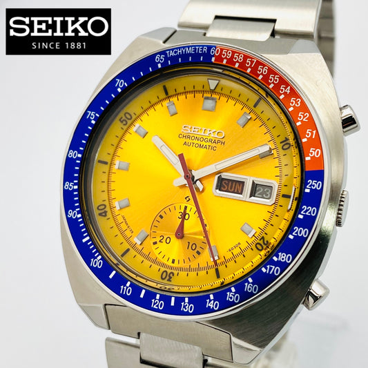 SEIKO 5Sports Speed-Timer 6139-6002 イエロー 英/ア