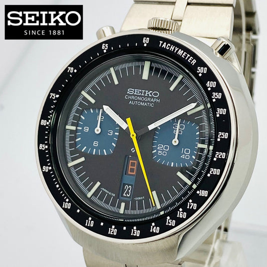 SEIKO 5Sports Speed-Timer 6138-0040 黒馬 英/日 ①