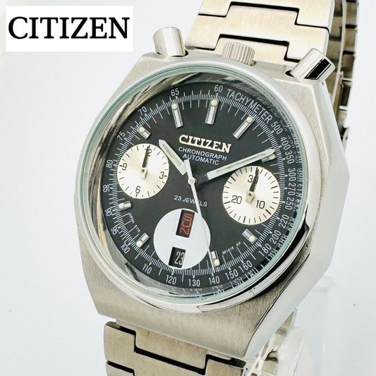 CITIZEN Challenge Timer 8110A ブルヘッド ブラック 英/スペ