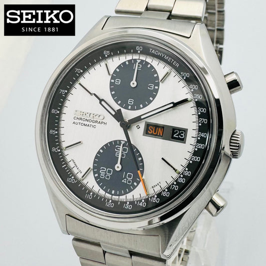 SEIKO 5Sports Speed-Timer 6138-8020 パンダ 英/スペ