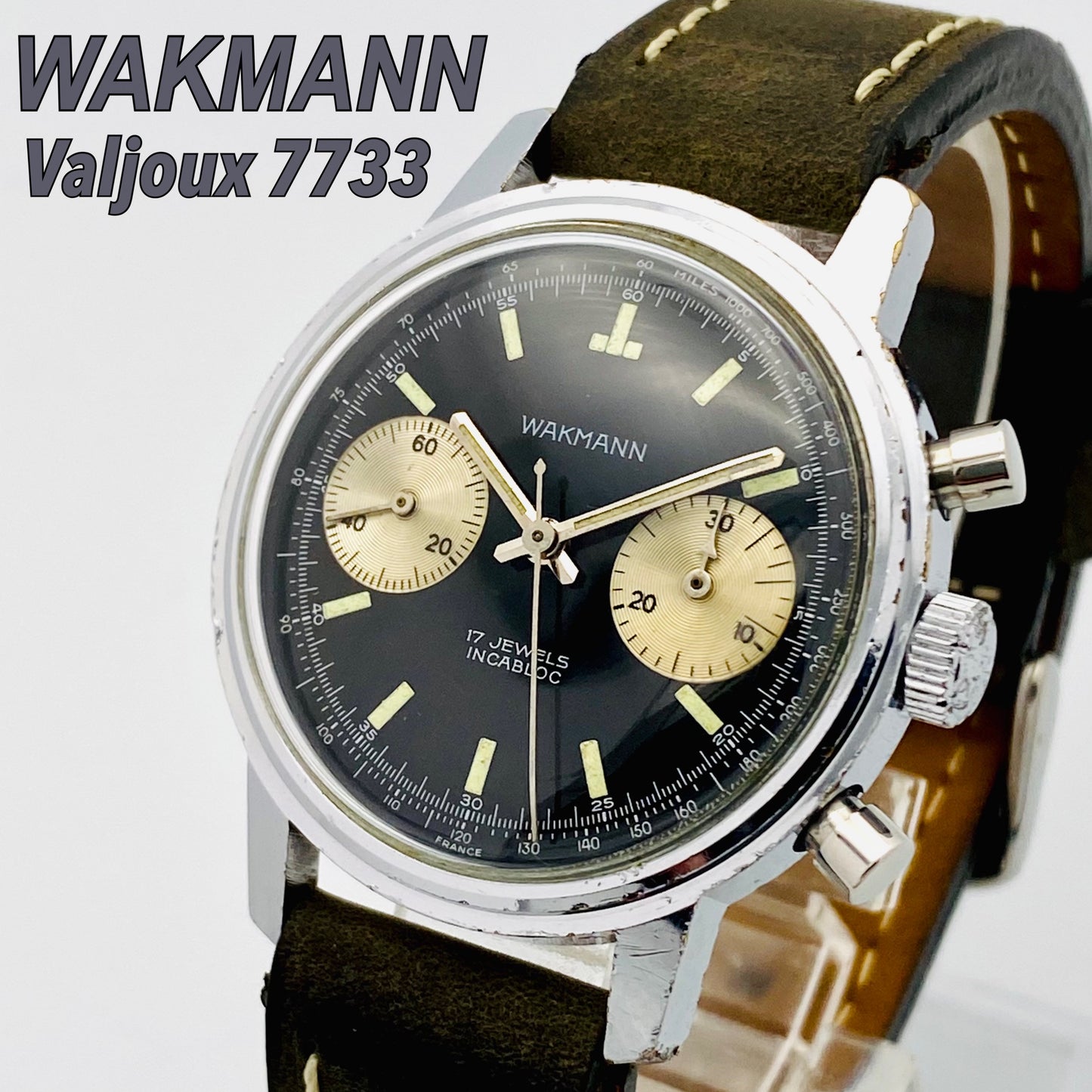 WAKMANN クロノグラフ Valjoux7733 バルジュー