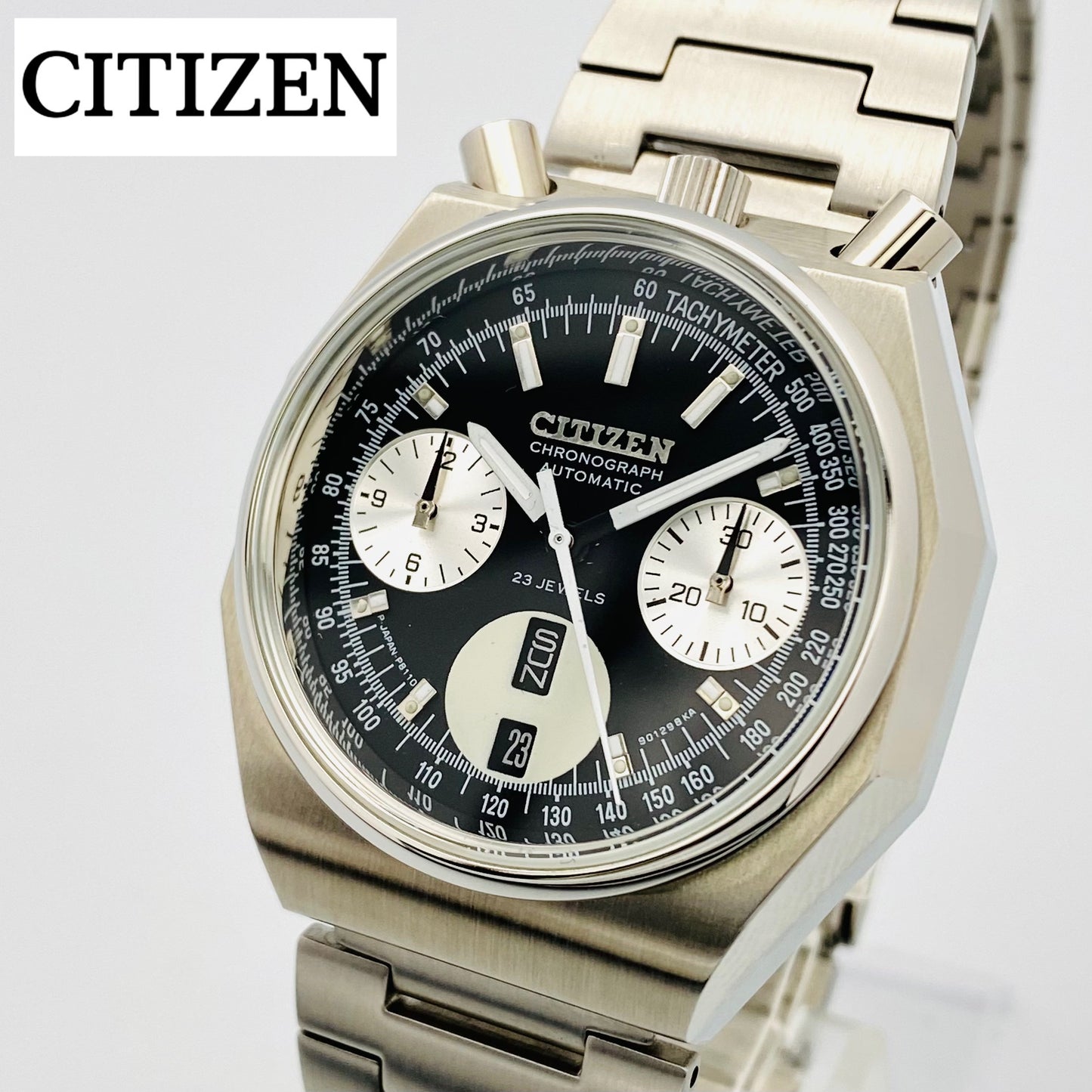 CITIZEN challenge timer 8110A ブルヘッド ブラック B