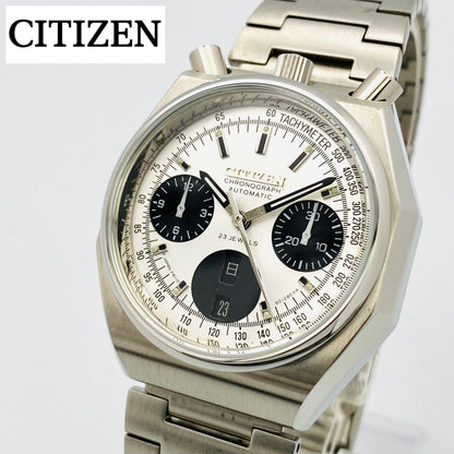 CITIZEN challenge timer 8110A ブルヘッド シルバー