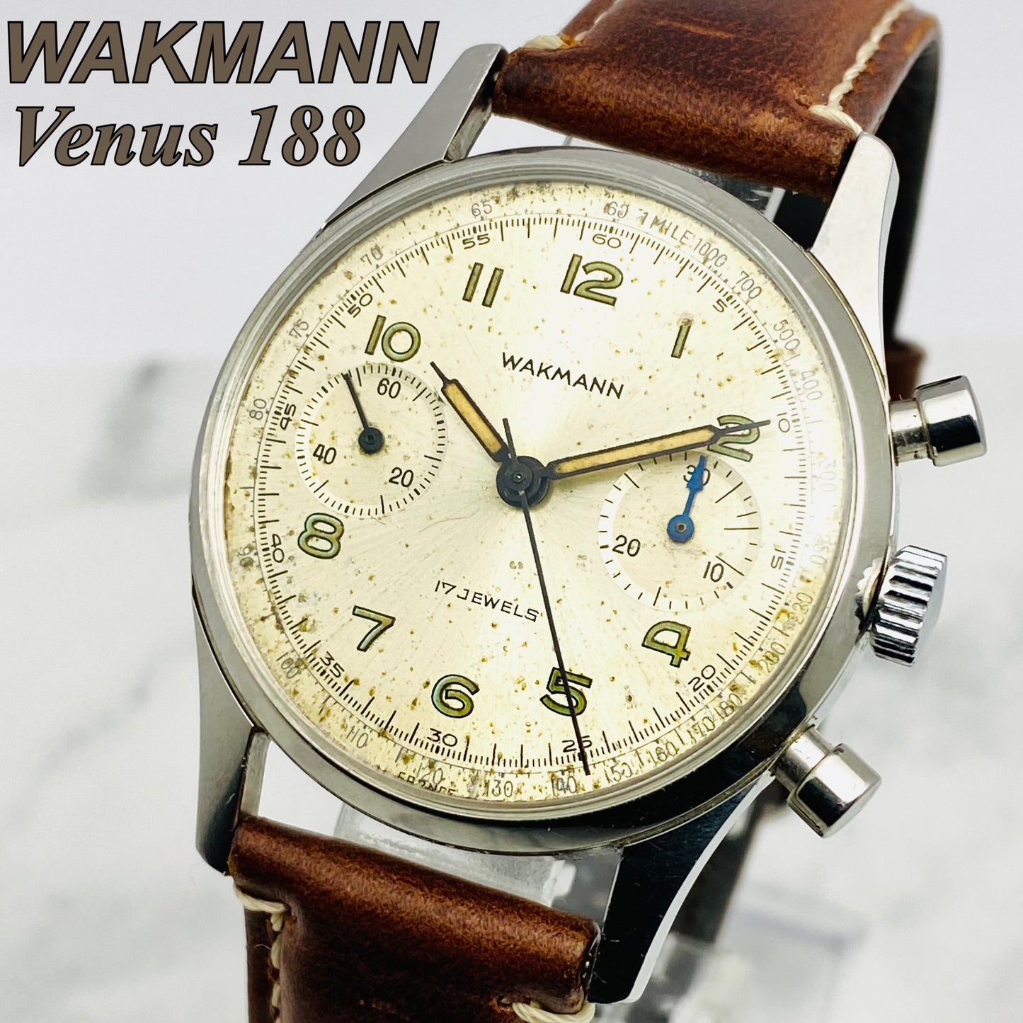 WAKMANN クロノグラフ Venus188 1960s